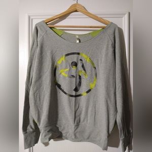 ZumbaWear boat neck sweatshirt